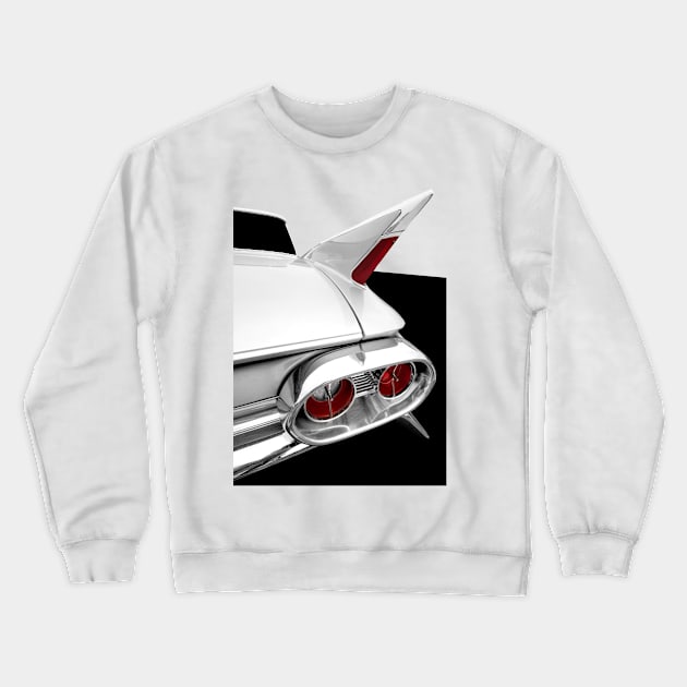 1961 Cadillac Tailfin Crewneck Sweatshirt by mal_photography